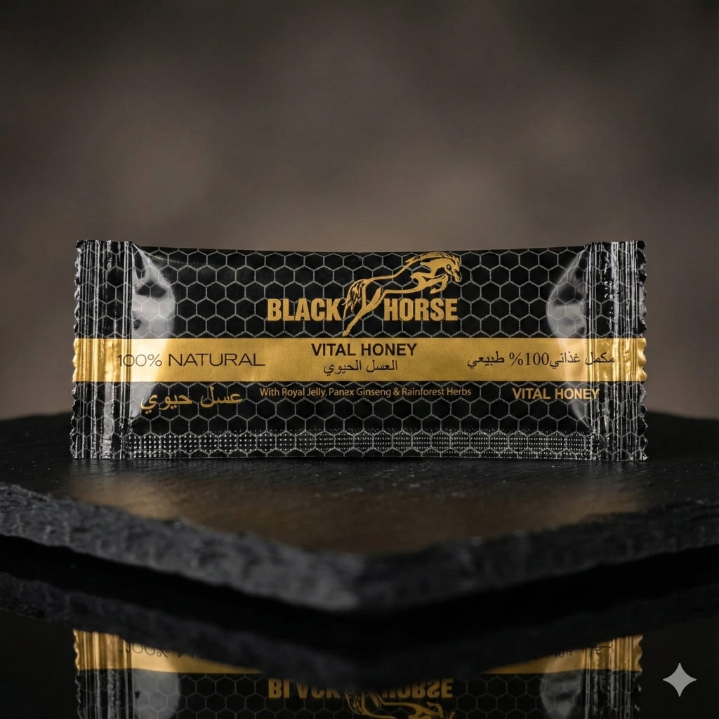 Black Horse Honey sachets – premium natural Malaysian honey 3-pack for male vitality and energy